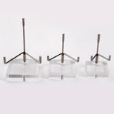 Maxbell 8x Durable Acrylic Display Stand Holder Suport for Minerals Geode Crystal