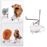 Maxbell 8x Durable Acrylic Display Stand Holder Suport for Minerals Geode Crystal