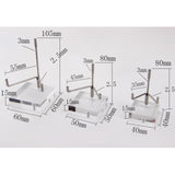 Maxbell 8x Durable Acrylic Display Stand Holder Suport for Minerals Geode Crystal