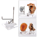 Maxbell 2x Durable Acrylic Display Stand Holder Suport for Minerals Geode Crystal