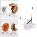 Maxbell 8x Durable Acrylic Display Stand Holder Suport for Minerals Geode Crystal