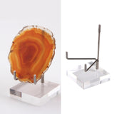 Maxbell 8x Durable Acrylic Display Stand Holder Suport for Minerals Geode Crystal