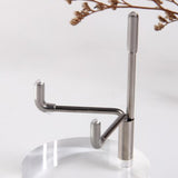 Maxbell 2 Pieces Acrylic Display Stand Rack Round Base for Minerals Rocks Stone