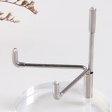 Maxbell 2 Pieces Acrylic Display Stand Rack Round Base for Minerals Rocks Stones