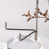 Maxbell 2 Pieces Acrylic Display Stand Rack Round Base for Minerals Rocks Stones
