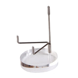 Maxbell 2 Pieces Acrylic Display Stand Rack Round Base for Minerals Rocks Stones