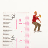 Maxbell Set of 4 HO Scale Hand Painted Graffiti Resin People Doll Train Layout