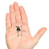Maxbell Set of 4 HO Scale Hand Painted Graffiti Resin People Doll Train Layout