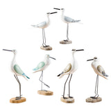 Maxbell Seagull Figurines Craft Bird Statue Micro Landscaping Decor Props Office green