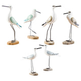 Maxbell Seagull Figurines Craft Bird Statue Micro Landscaping Decor Props Office green