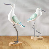 Maxbell Seagull Figurines Craft Bird Statue Micro Landscaping Decor Props Office green