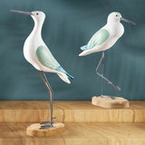 Maxbell Seagull Figurines Craft Bird Statue Micro Landscaping Decor Props Office green