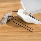 Maxbell Seagull Figurines Craft Bird Statue Micro Landscaping Decor Props Office yellow