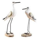 Maxbell Seagull Figurines Craft Bird Statue Micro Landscaping Decor Props Office yellow