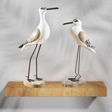 Maxbell Seagull Figurines Craft Bird Statue Micro Landscaping Decor Props Office yellow