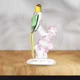 Crystal Parrot Ornament Bird On Branch Crafts TV Cabinet Home Decoration B Single Bird