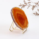 Maxbell 2pcs Desktop Crystals Stone Display Stand Iron Holder Base Support Bracket