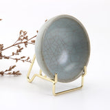 Maxbell 2pcs Desktop Crystals Stone Display Stand Iron Holder Base Support Bracket