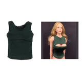 Maxbell 1/6 Scale Women's Vest Clothes for CG CY Girl 12'' Action Figure Accs Green