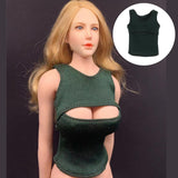 Maxbell 1/6 Scale Women's Vest Clothes for CG CY Girl 12'' Action Figure Accs Green