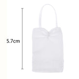 Maxbell Mini Female Clothing Dress for 1/12 Action Figure Women Doll  White