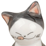 Maxbell 3xPorcelain Cute Cat Sculpture Statue Home Office Desktop Cabinet Decoration 4.5x6.8cm C