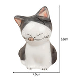 Maxbell 5xPorcelain Cute Cat Sculpture Statue Home Office Desktop Cabinet Decoration 4.5x6.8cm C