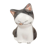 Maxbell 3xPorcelain Cute Cat Sculpture Statue Home Office Desktop Cabinet Decoration 4.5x6.8cm C