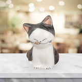 Maxbell 5xPorcelain Cute Cat Sculpture Statue Home Office Desktop Cabinet Decoration 4.5x6.8cm C