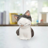 Maxbell 3xPorcelain Cute Cat Sculpture Statue Home Office Desktop Cabinet Decoration 4.5x6.8cm C