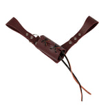 Maxbell 3xRetro Cosplay Medieval Faux Leather Warrior Sword Sheath Brown right handed