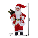 Maxbell Snowman Santa Claus Doll Ornament Decoration Indoor Table Desk Statue Decor Red