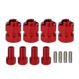 Maxbell 12x Brass Extended Hex Wheel Hubs Combiner for Scx24 Axi00002 Trucks