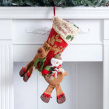 Maxbell Flannel Christmas Stocking for Fireplace Christmas B