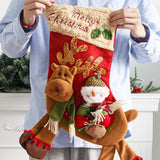 Maxbell Flannel Christmas Stocking for Fireplace Christmas B