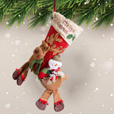 Maxbell Flannel Christmas Stocking for Fireplace Christmas B
