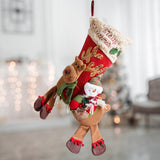 Maxbell Flannel Christmas Stocking for Fireplace Christmas B