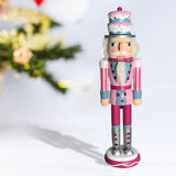 Maxbell 2x Wooden Nutcracker Soldier Figurine Ornament for Christmas Decors