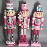 Maxbell 2x Wooden Nutcracker Soldier Figurine Ornament for Christmas Decors