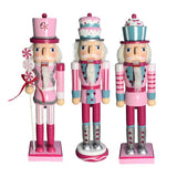 Maxbell 2x Wooden Nutcracker Soldier Figurine Ornament for Christmas Decors