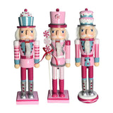 Maxbell 2x Wooden Nutcracker Soldier Figurine Ornament for Christmas Decors