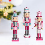 Maxbell 2x Wooden Nutcracker Soldier Figurine Ornament for Christmas Decors