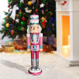 Maxbell 2x Wooden Nutcracker Soldier Figurine Ornament for Christmas Decors