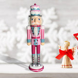 Maxbell 2x Wooden Nutcracker Soldier Figurine Ornament for Christmas Decors