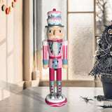 Maxbell 2x Wooden Nutcracker Soldier Figurine Ornament for Christmas Decors