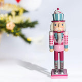 Maxbell 2x Wooden Nutcracker Soldier Figurine Ornament for Christmas Decors