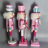 Maxbell 2x Wooden Nutcracker Soldier Figurine Ornament for Christmas Decors