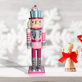 Maxbell 2x Wooden Nutcracker Soldier Figurine Ornament for Christmas Decors