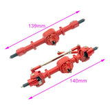 3xRC Car Axles Drive Shaft CNC Metal Upgrade for MN 1/12 RC Crawler  Red
