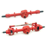 3xRC Car Axles Drive Shaft CNC Metal Upgrade for MN 1/12 RC Crawler  Red